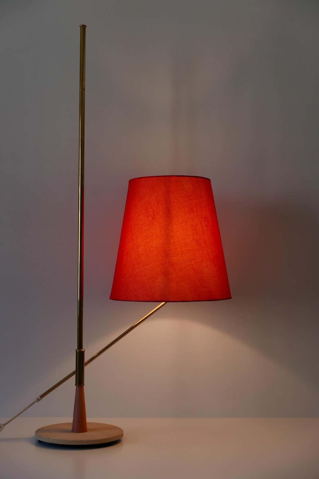 Exceptional, Elegant And Adjustable Mid Century Modern Floor Lamp 1950s, Germany photo vintage