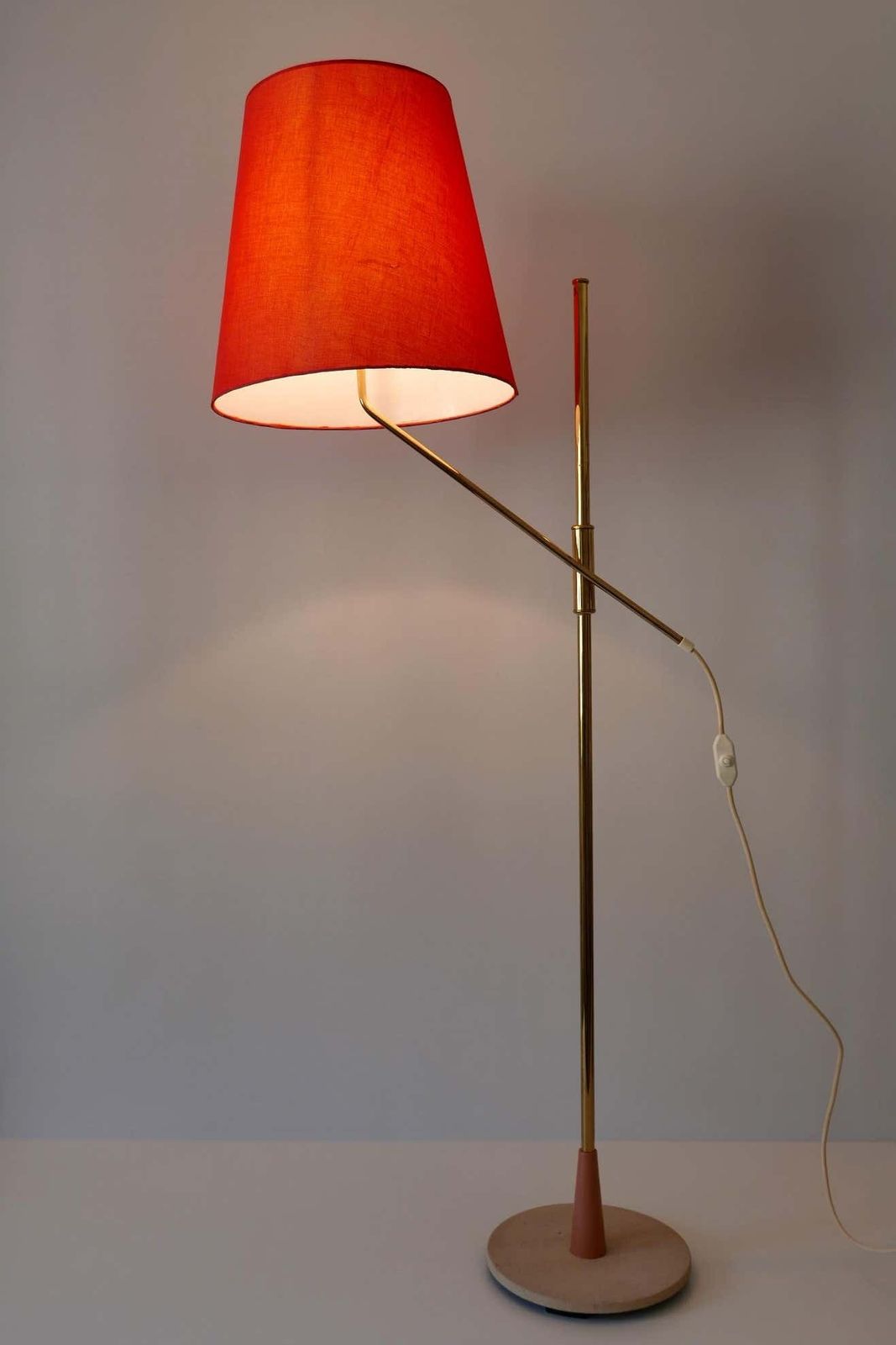 2042.0 Exceptional, Elegant And Adjustable Mid Century Modern Floor Lamp 1950s, Germany photo