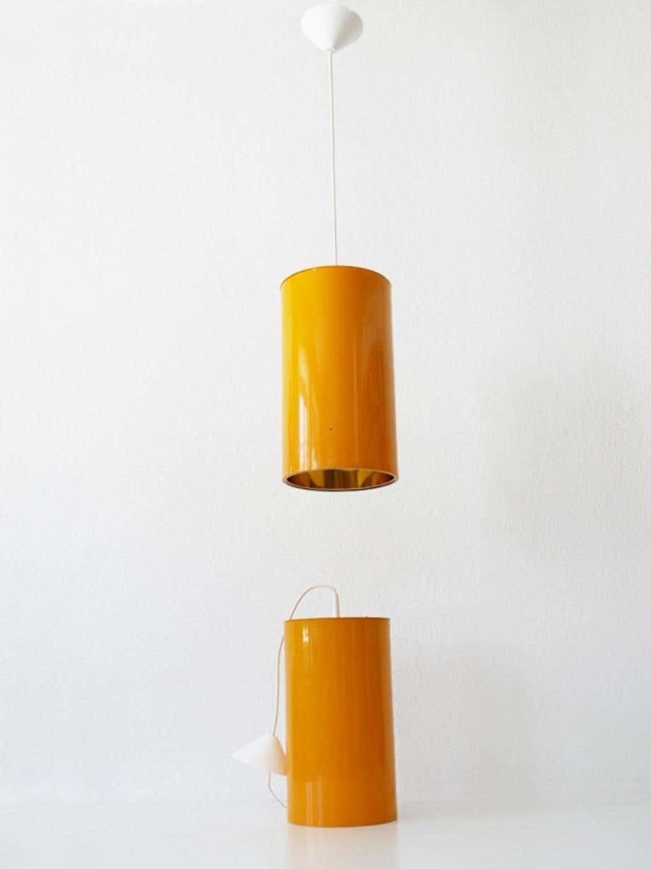 Set Of Two Elegant Mid Century Modern Pendant Lamps By Erco, 1970s, Germany photo furniture