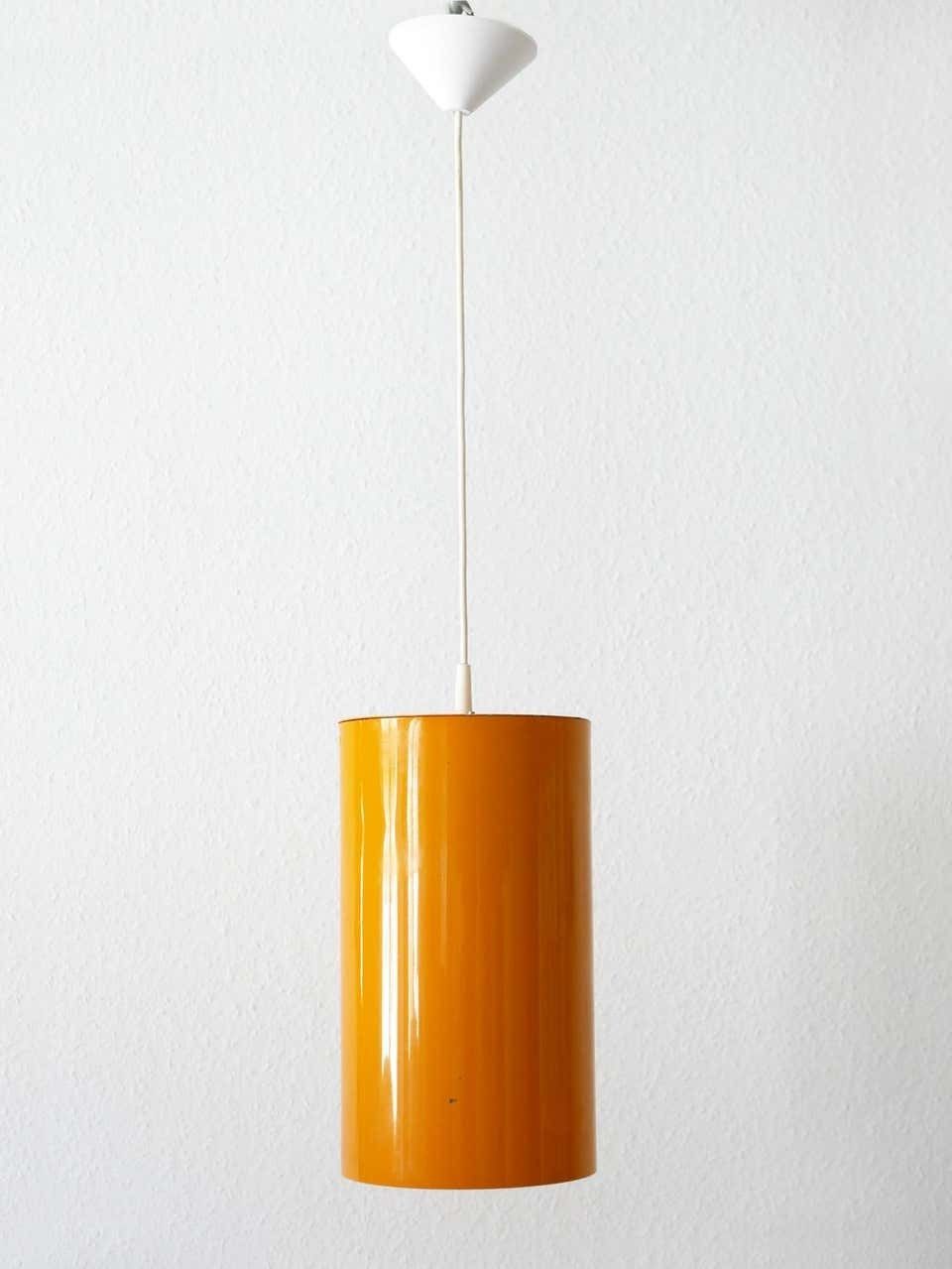 Set Of Two Elegant Mid Century Modern Pendant Lamps By Erco, 1970s, Germany photo for sale