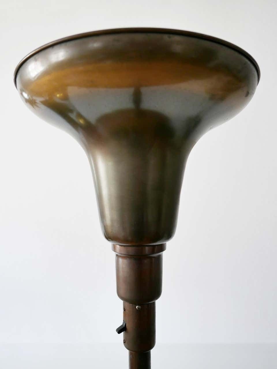 photo for sale Art Deco Uplighter Floor Lamp Model Luminator By Kaiser & Co., 1930s, Germany