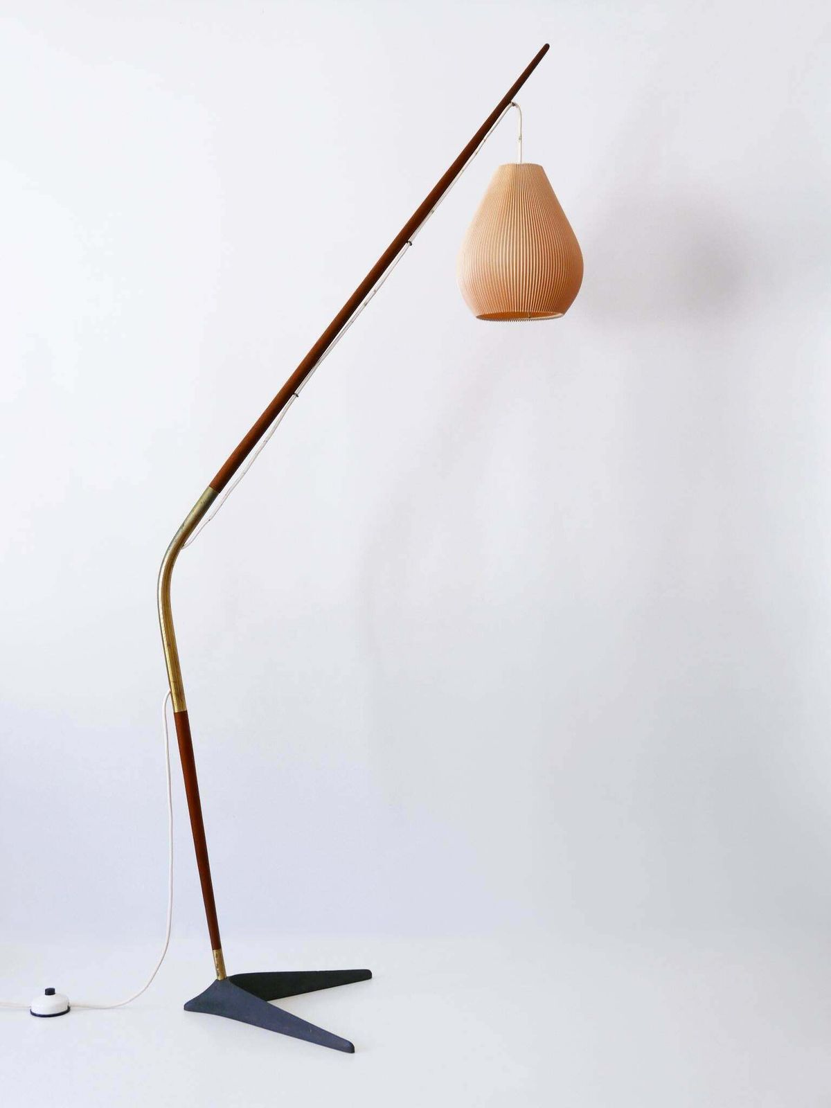 Exceptional Fishing Pole Floor Lamp By Svend Aage Holm Sørensen Denmark 1950s photo furniture