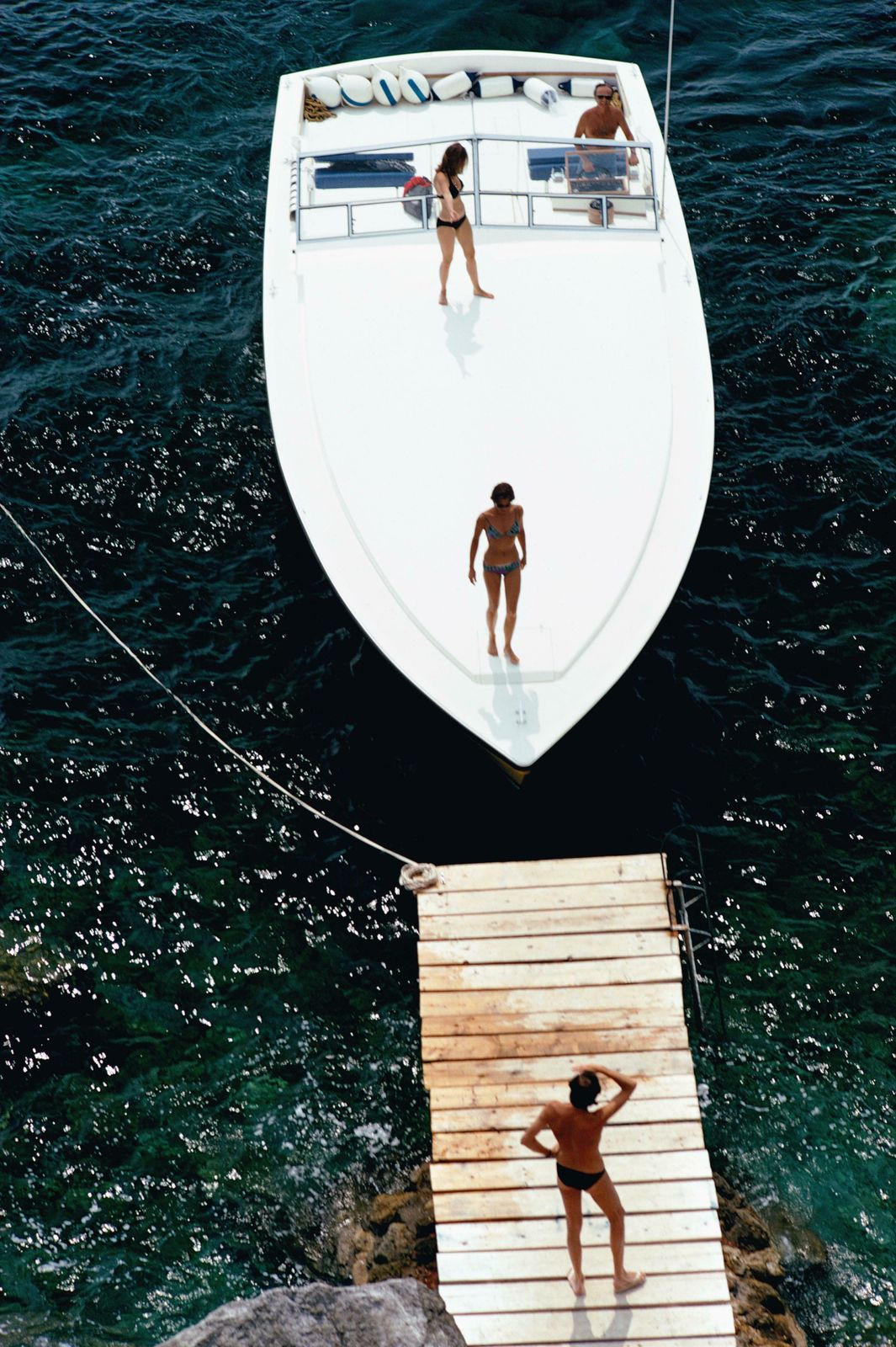 Speedboat Landing By Slim Aarons   Limited Edition