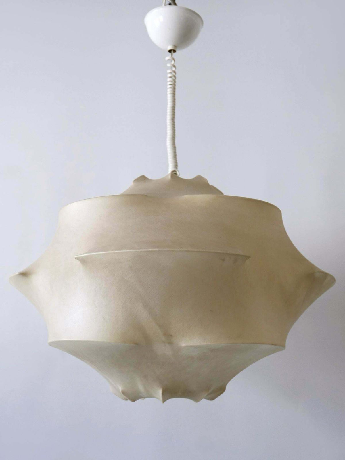 photo vinterior Xl Mid Century Modern Cocoon Pendant Lamp Or Hanging Light By Flos Italy, 1960s