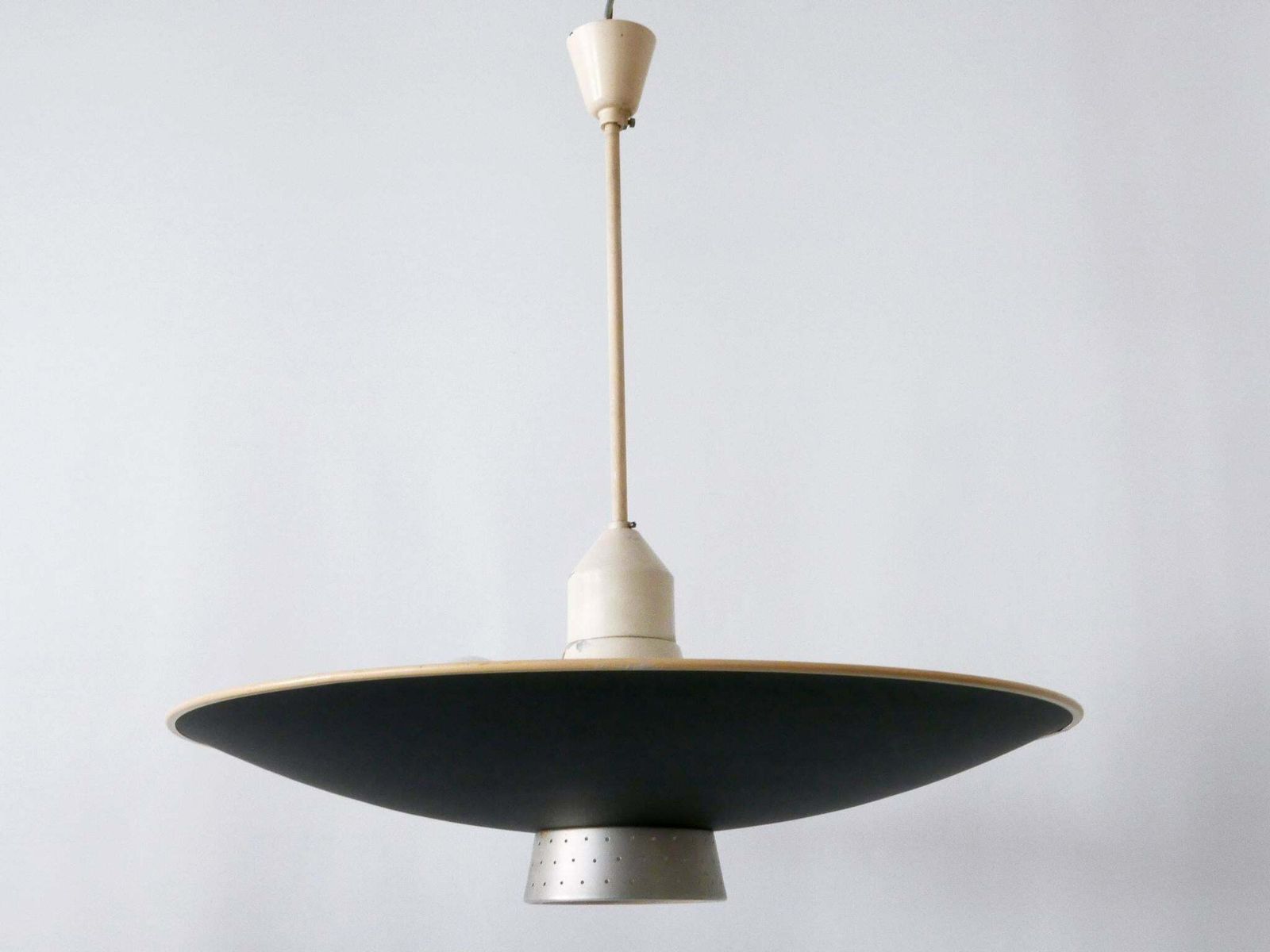 photo furniture Rare Mid Century Modern 4 Flamed Pendant Lamp Dd 39 By Philips Netherlands 1950s