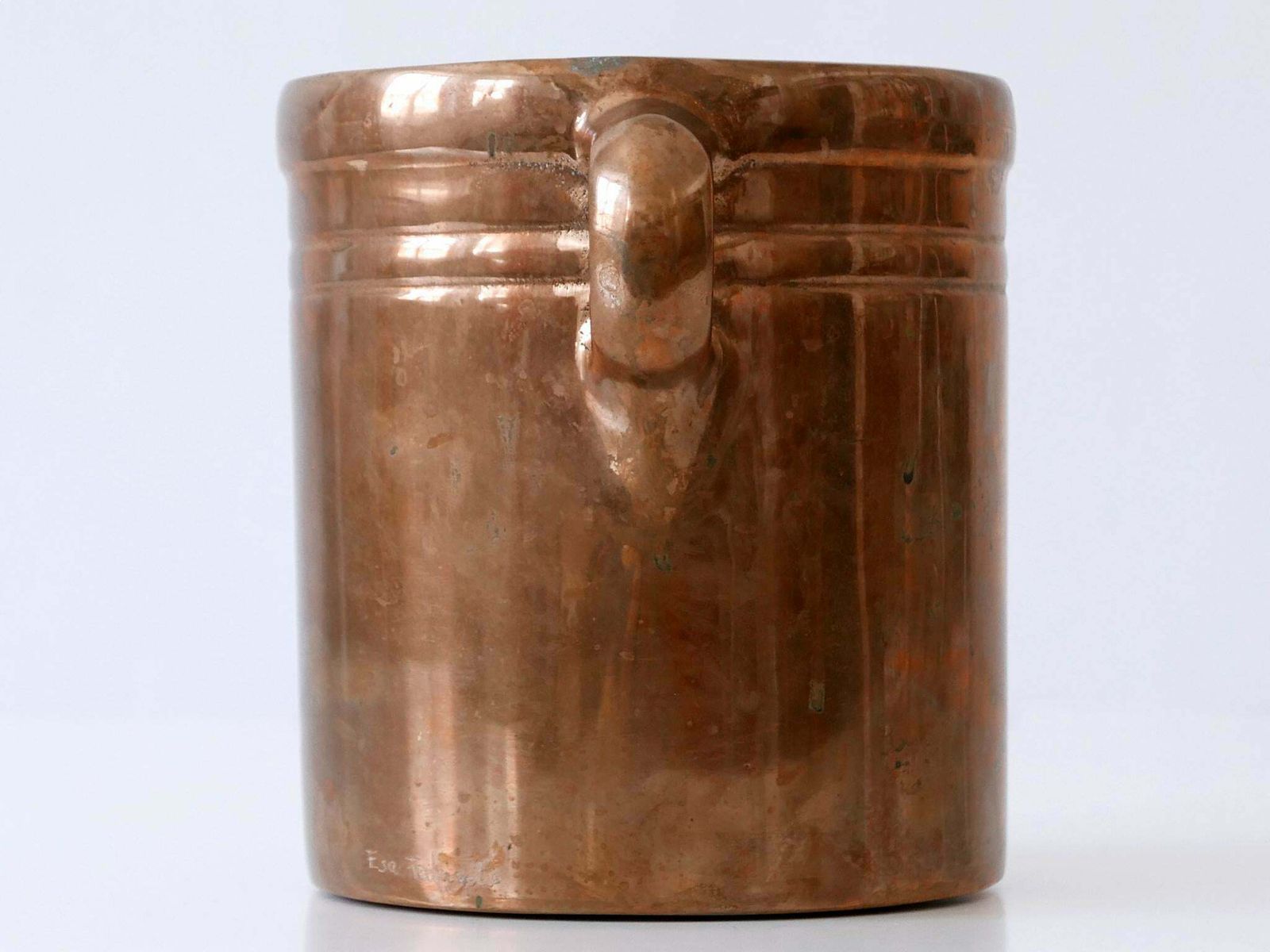Exceptional Bronze Champagne Cooler Or Ice Bucket By Esa Fedrigolli For Esart photo vintage