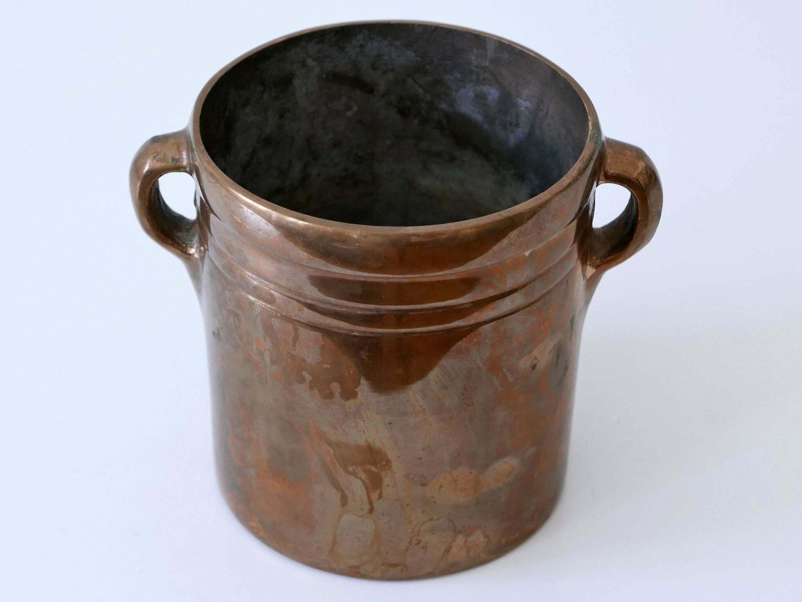 photo for sale Exceptional Bronze Champagne Cooler Or Ice Bucket By Esa Fedrigolli For Esart
