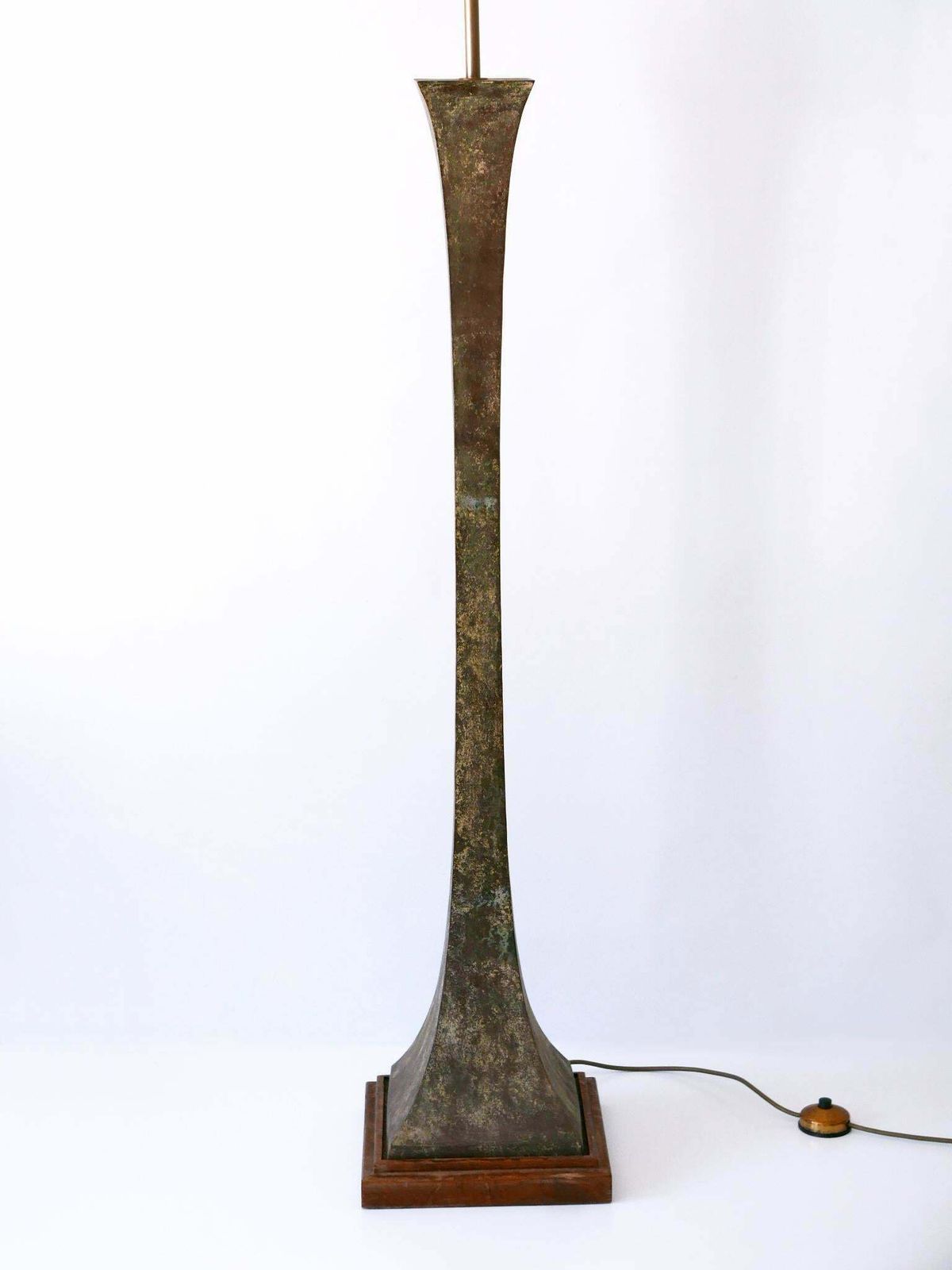 Lighting Verdigris Bronze Floor Lamp By Stewart Ross James For Hansen Lighting, 1960s photo
