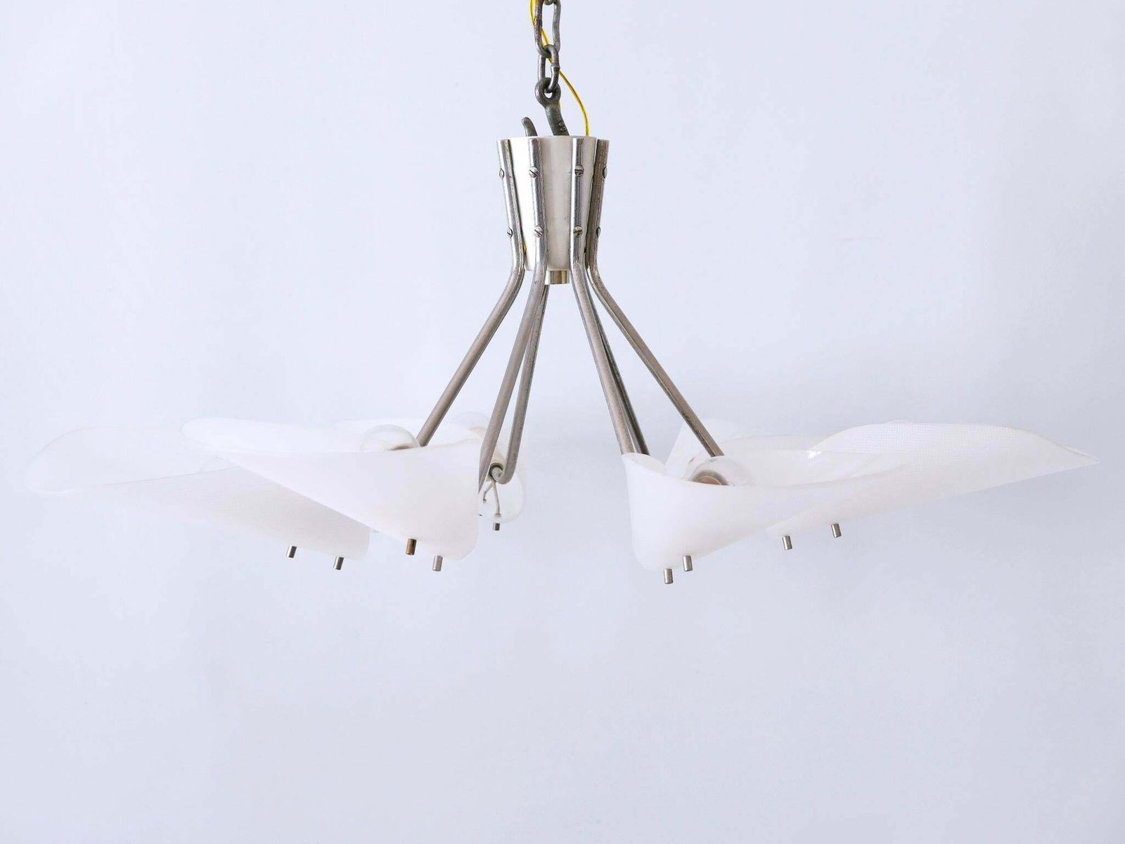 Lighting Lovely Mid Century Modern Seven Armed Chandelier Or Pendant Lamp Germany 1950s photo