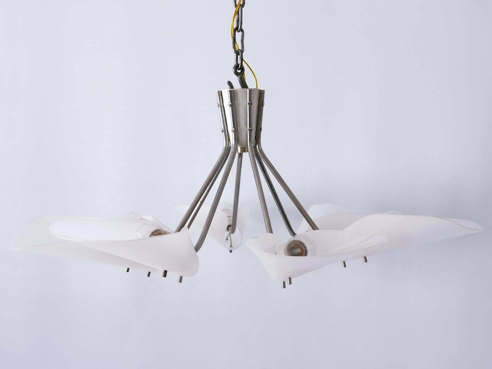 2904.0 Lovely Mid Century Modern Seven Armed Chandelier Or Pendant Lamp Germany 1950s photo