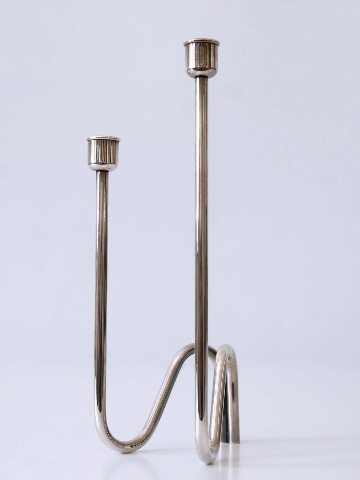 photo furniture Elegant Mid Century Modern Candle Holder Flamma By Lino Sabattini Italy 1970s