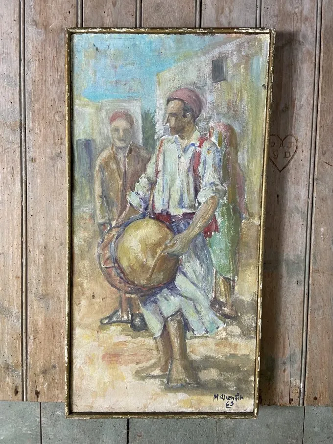 Oil On Canvas Moroccan Moorish Market Scenes photo Art
