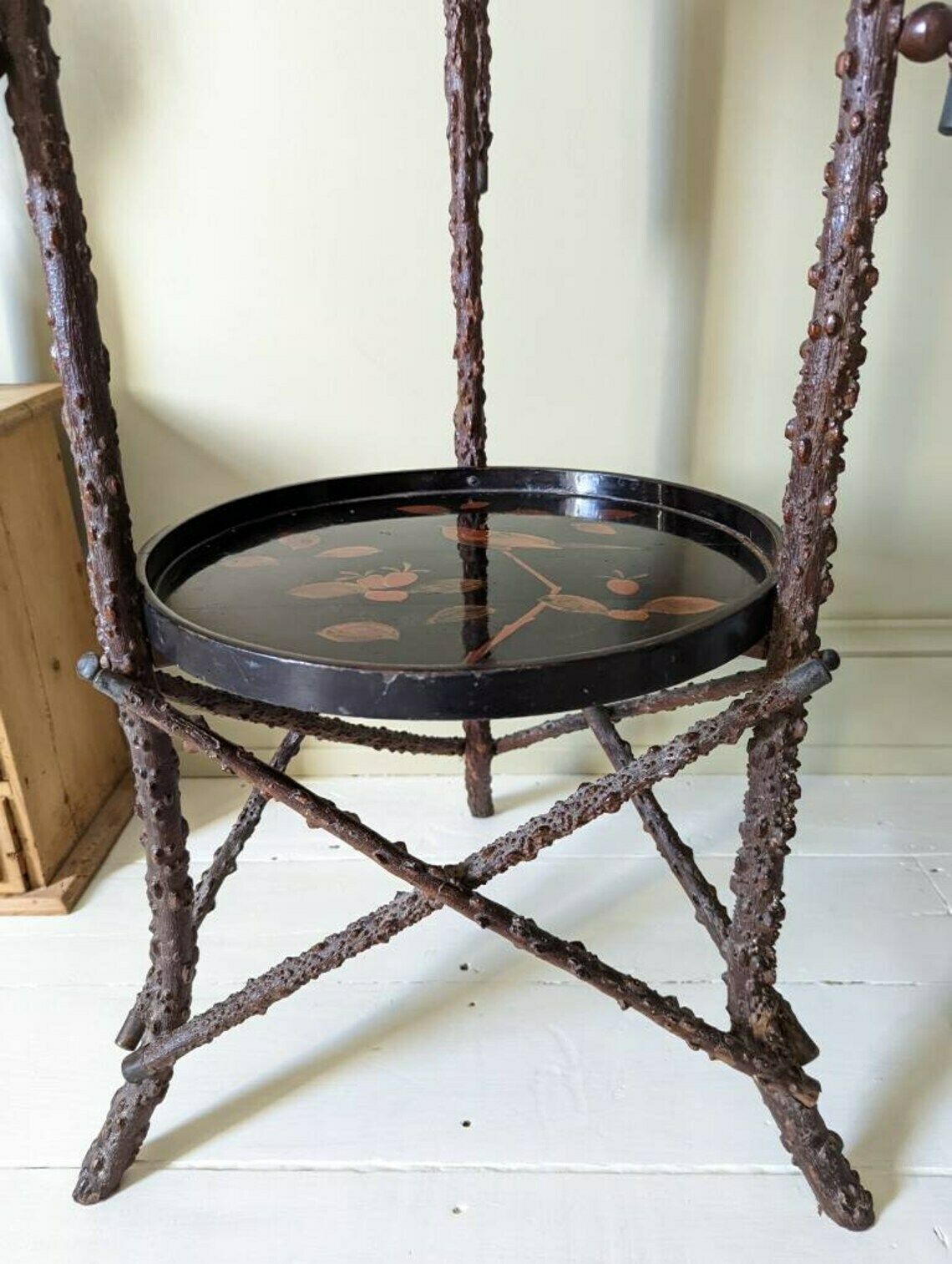 photo furniture A Rare Antique Twig Or Briar Table Aesthetic Movement  Arts And Crafts Occasional Table C1890