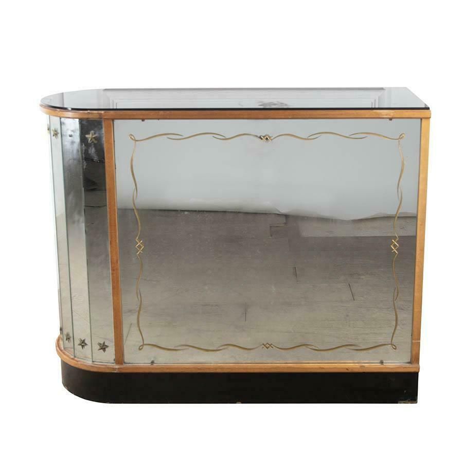 20th Century Glazed Cocktail Cabinet In The Style Of Renee Drouet photo vinterior