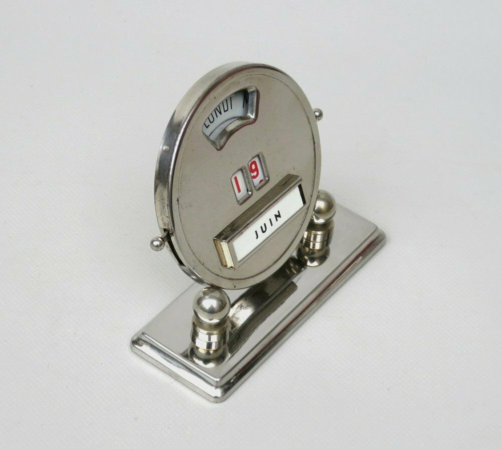 Art Deco French Perpetual Calendar From Mistral, 1920s photo furniture