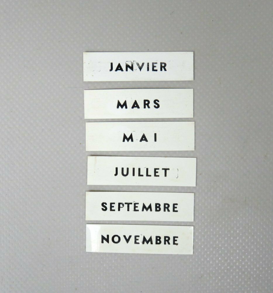 Home Decor Art Deco French Perpetual Calendar From Mistral, 1920s photo