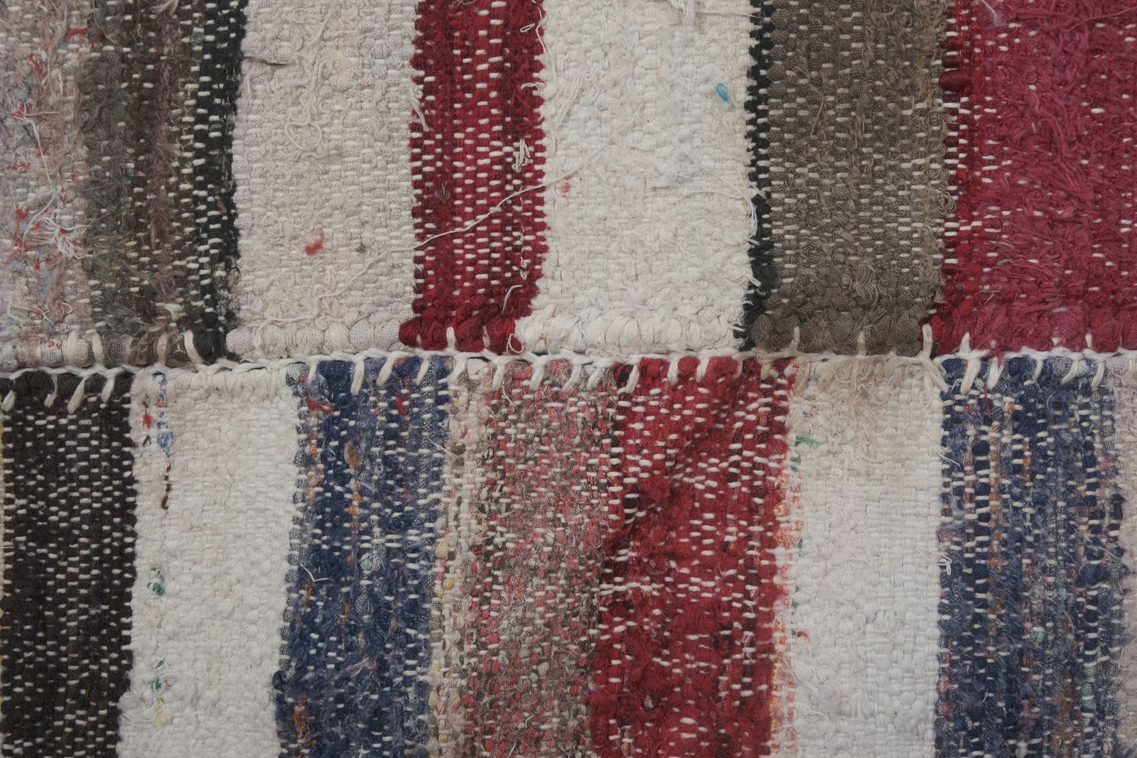 photo furniture Vintage Striped Turkish Flat Weave Kilim Rag 13'1'' X 13'2''