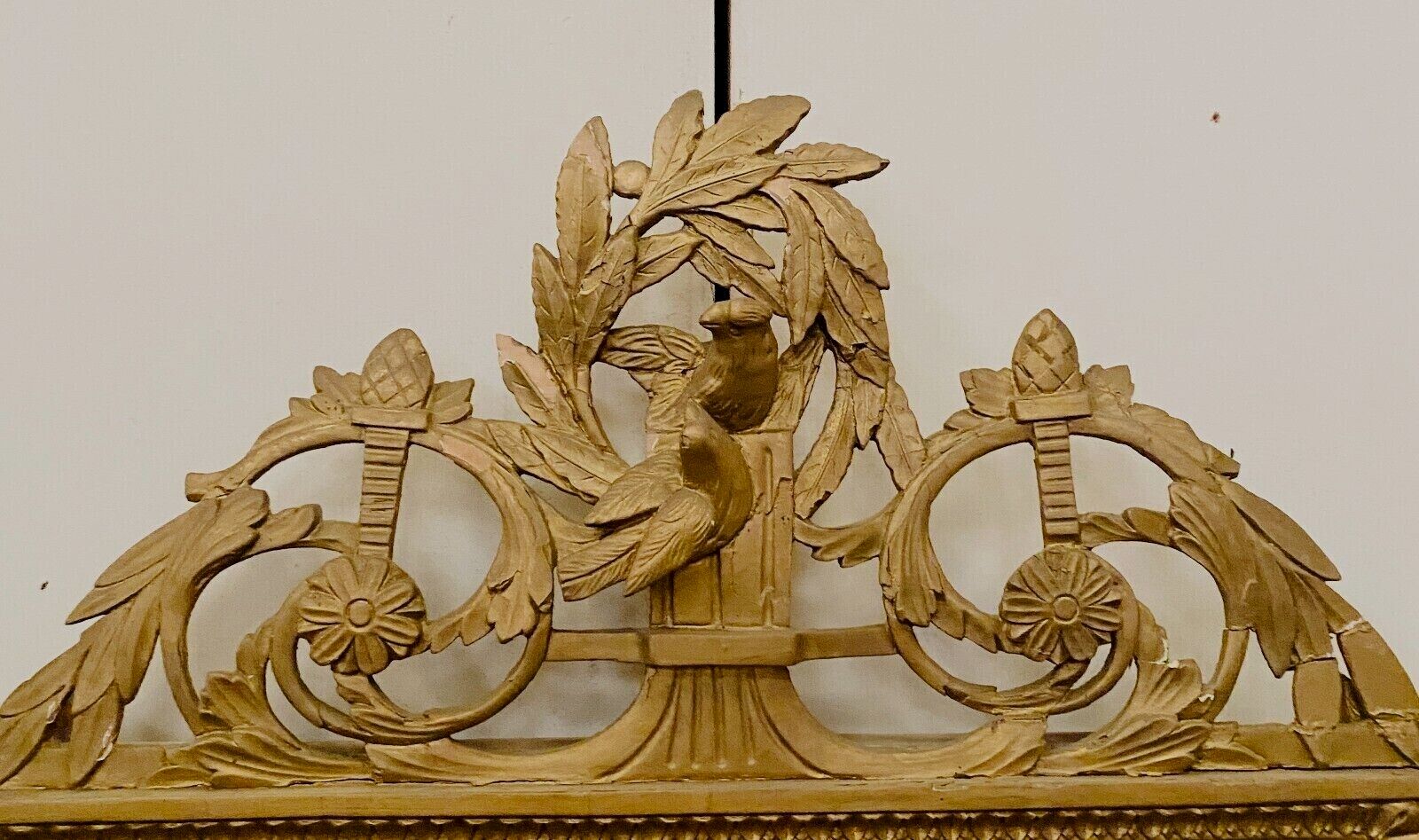Louis XVI Style Mirror In Wood And Gilded Stucco, 19th Century photo buy