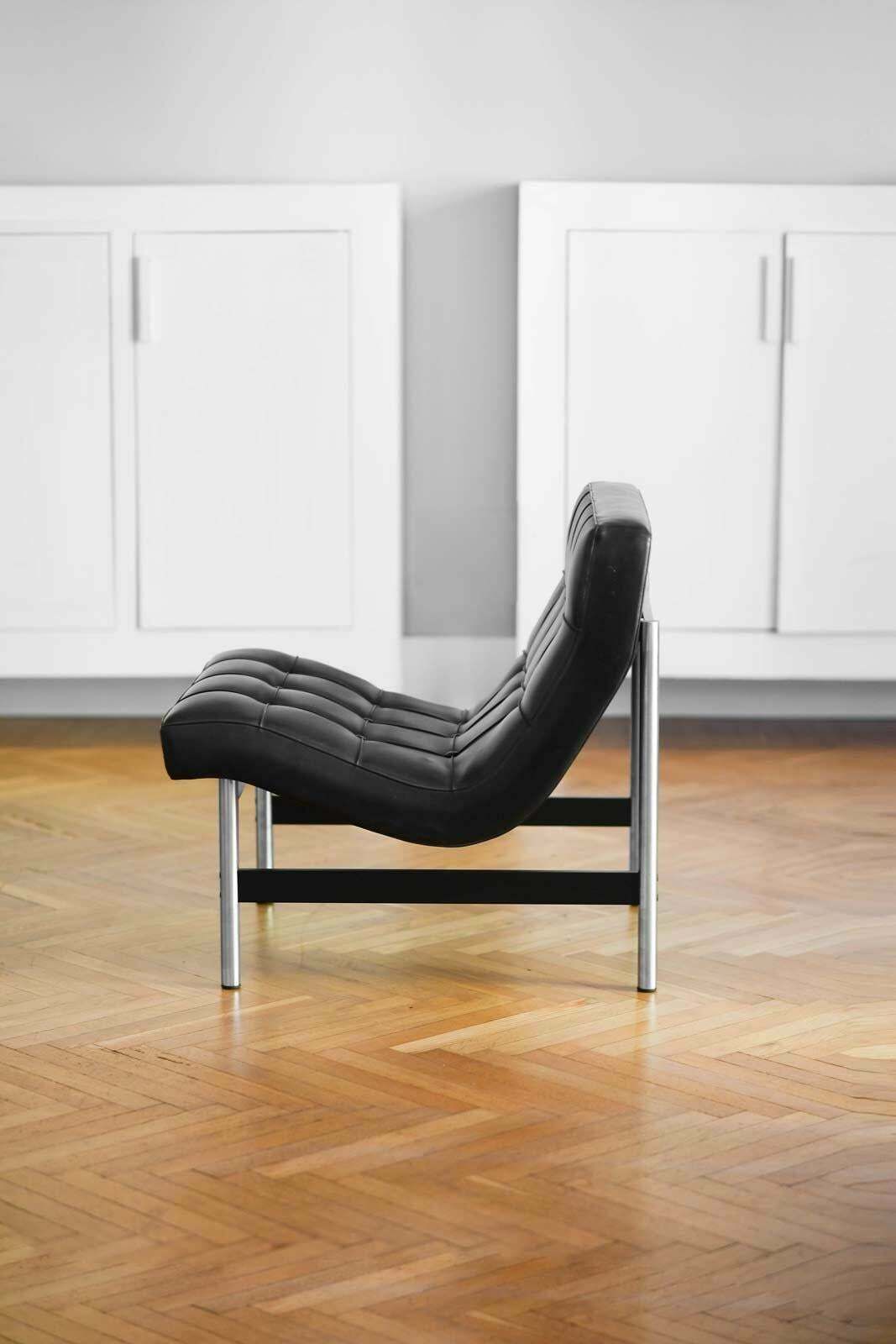Mid Century Eco Leather Chairs ''Set Of 2'' photo vintage