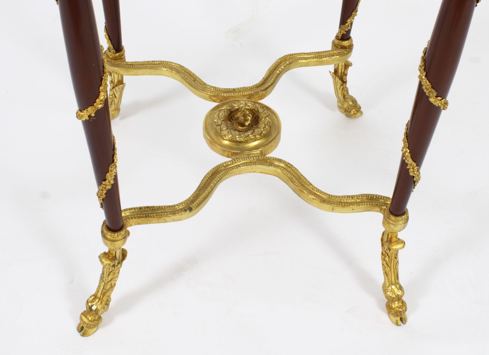 photo vinterior Vintage Pair Of French Louis Revival Ormolu Mounted Occasional Tables 20th C
