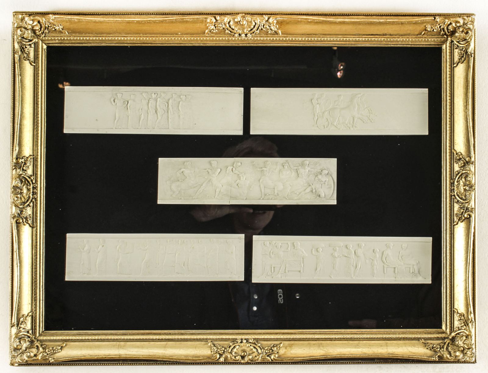 1750.0 Antique Set Of Three Box Framed Grand Tour Giovanni Liberotti  Intaglios 19th C photo