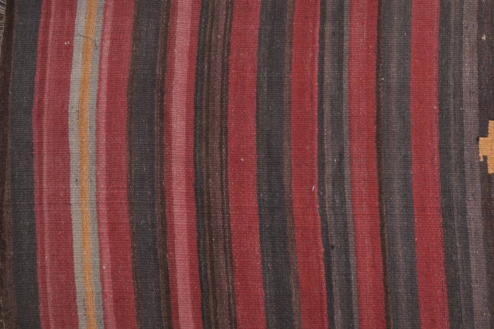 Vintage Striped Turkish Kilim Runner   Stair Tread photo vinterior