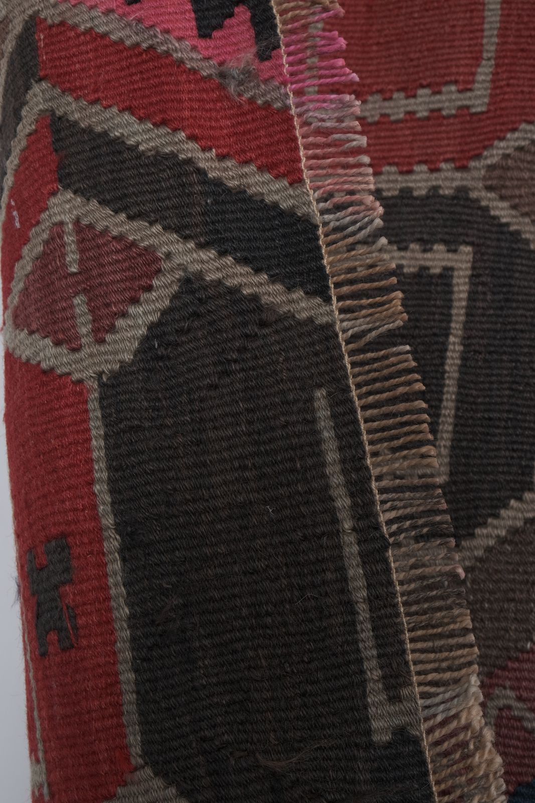 photo furniture Mid 20th Century Decorative Long Vintage Kars Kilim Rug
