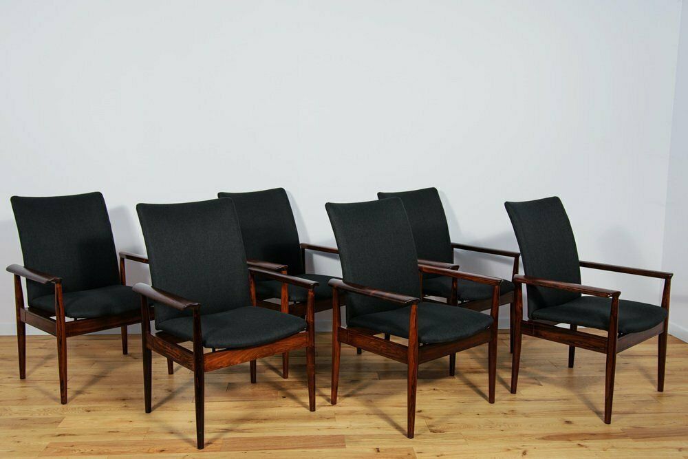 Model 209 Diplomat Armchairs By Finn Juhl For France & Son, 1960s, Set Of 6 photo furniture