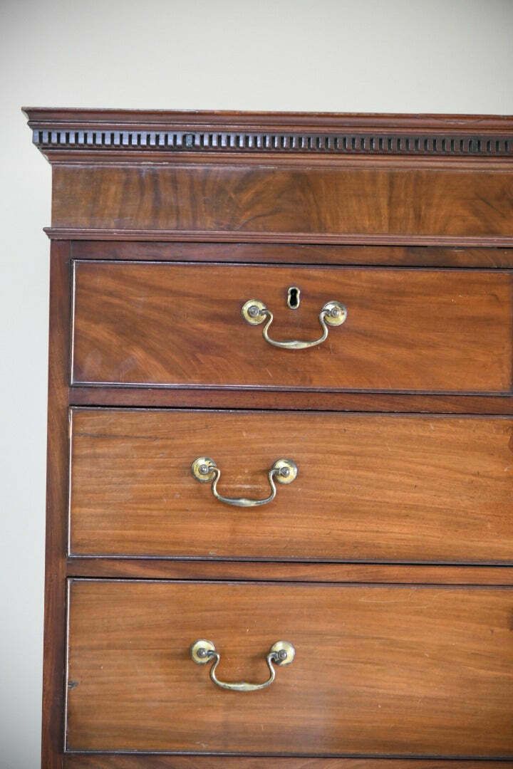 photo furniture Georgian Mahogany Chest On Chest Tallboy