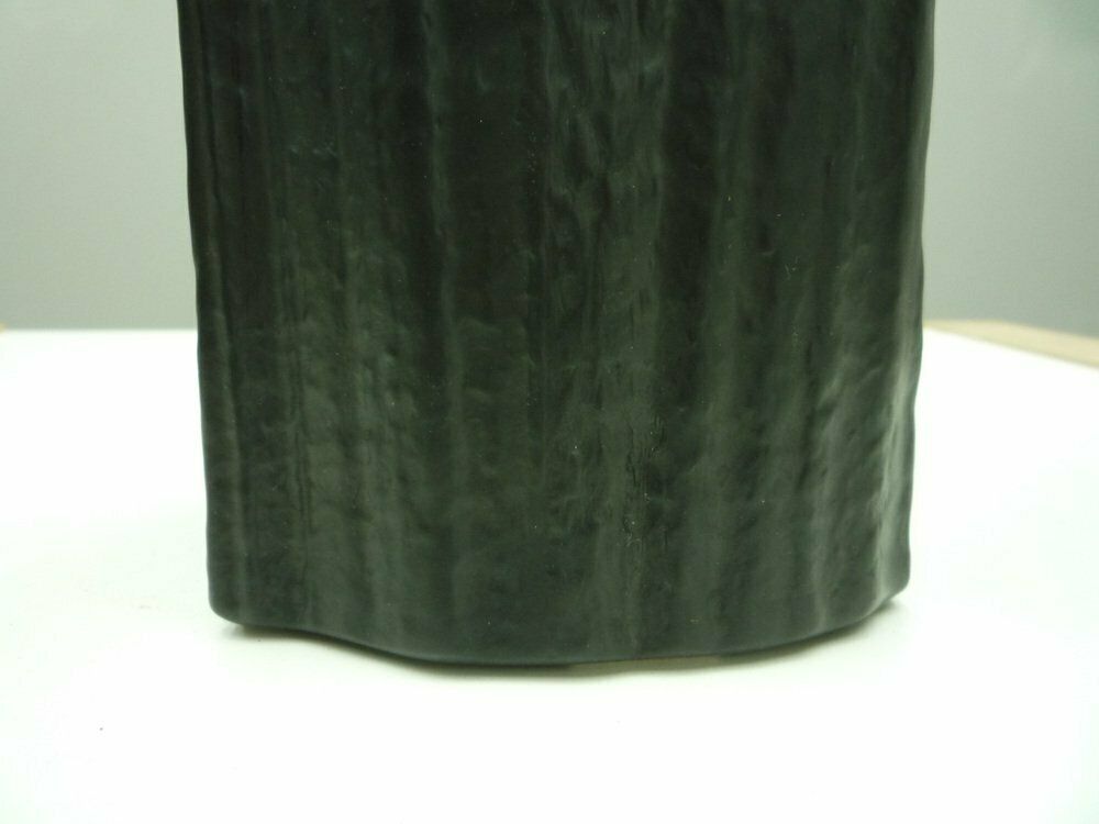 Black Op Art Porcelain Vase By Martin Freyer For Rosenthal, 1970s photo buy