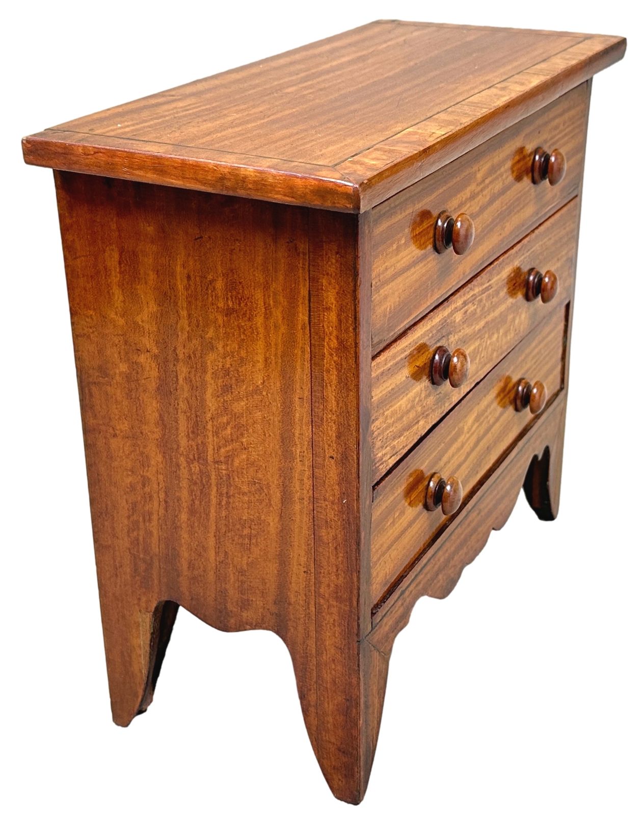 Regency Satinwood Miniature Chest (England, Circa 1830) photo furniture