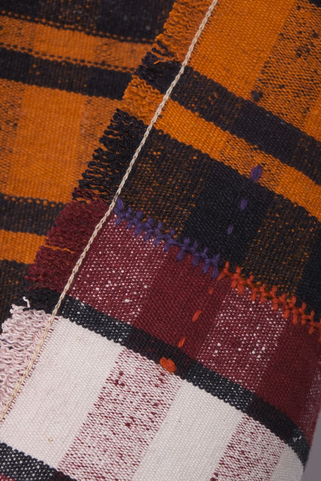 Colorful Long Turkish Kilim Runner 4'5'' X 15'11'' photo vinterior
