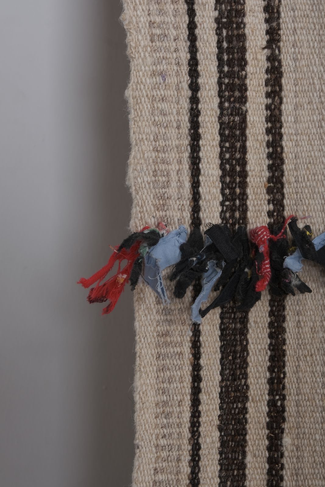 Vintage Oversized Turkish Hemp Kilim Rug With Tulu Details photo 2700.0