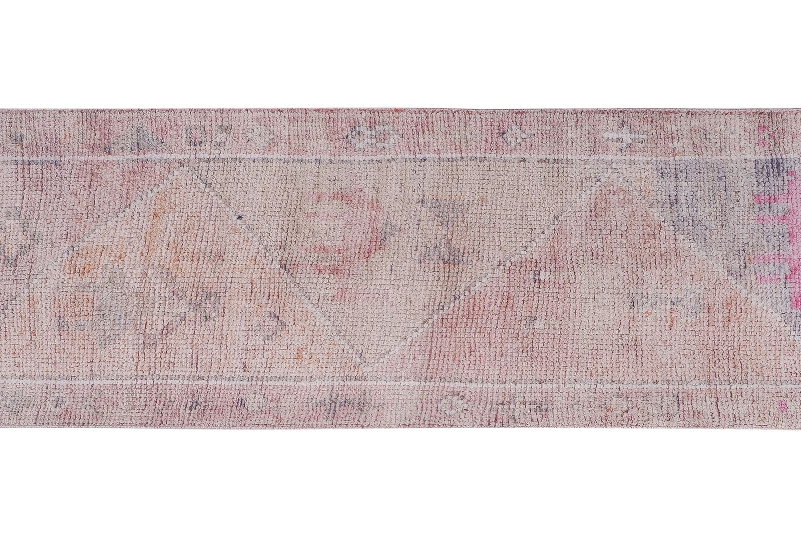 Mid 20th Century Vintage Turkish Faded Rug 2'10'' X 8'9'' photo 670.0