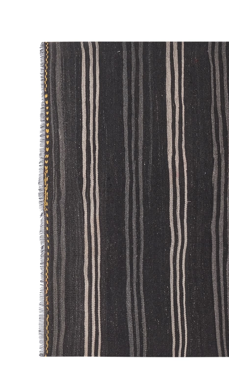 Handwoven Vintage Striped Turkish Kilim Rug 5'5'' X 11'8'' photo Textiles