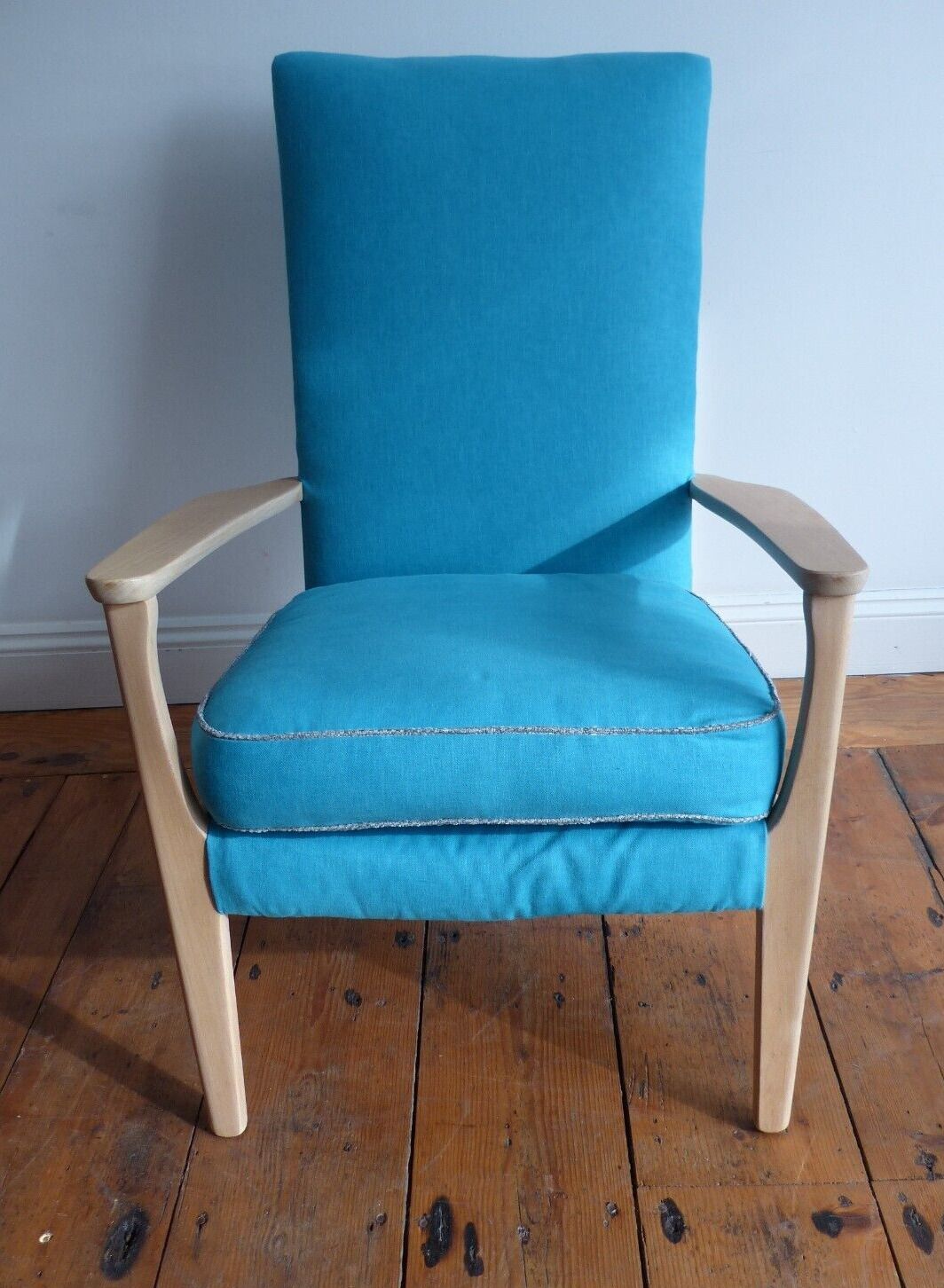 Mid Century Vintage Parker Knoll Beech Armchair Refurbished Top photo furniture