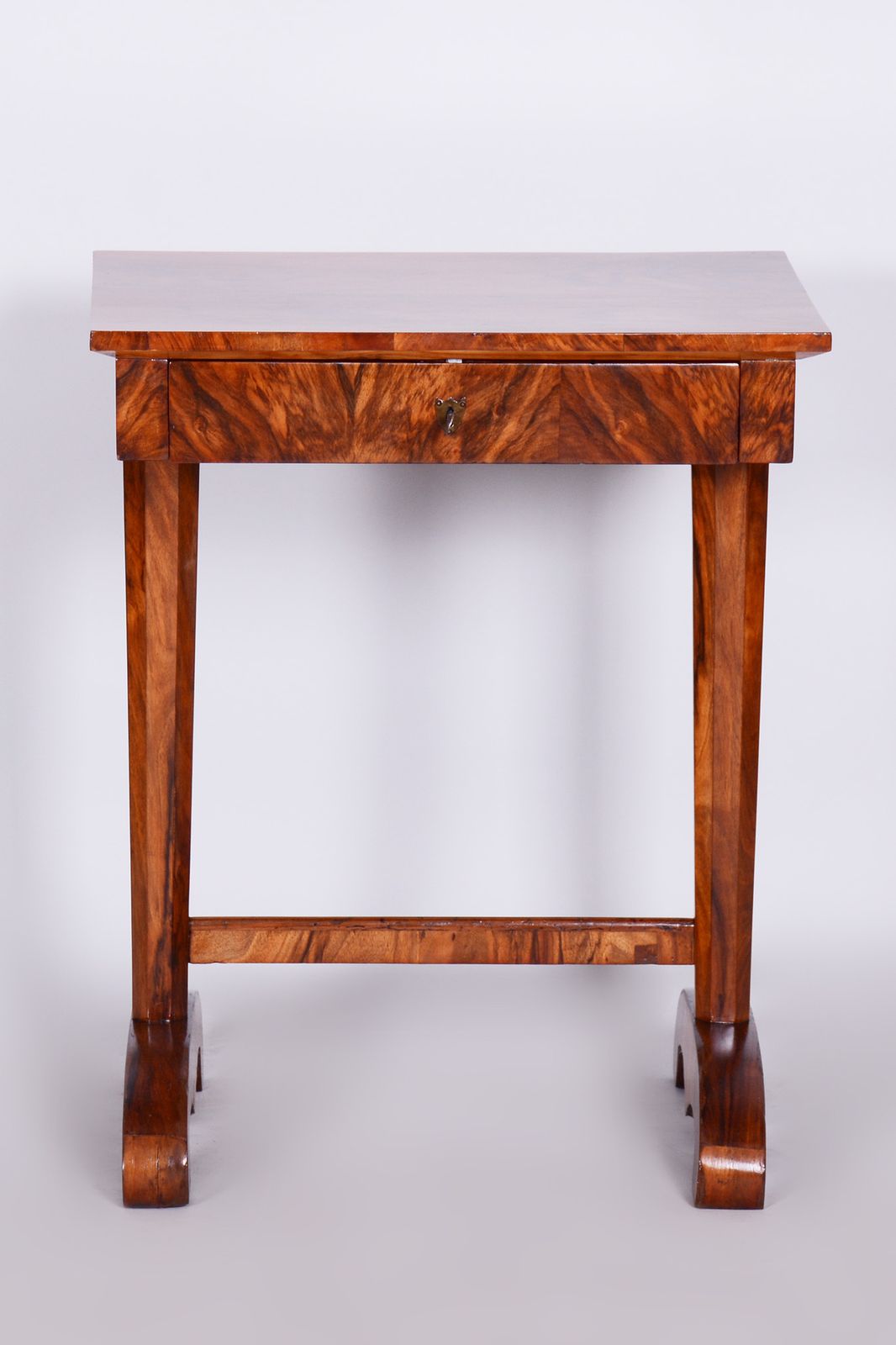 Small Biedermeier Side Table, Restored, Walnut, Austria, 1820s photo furniture