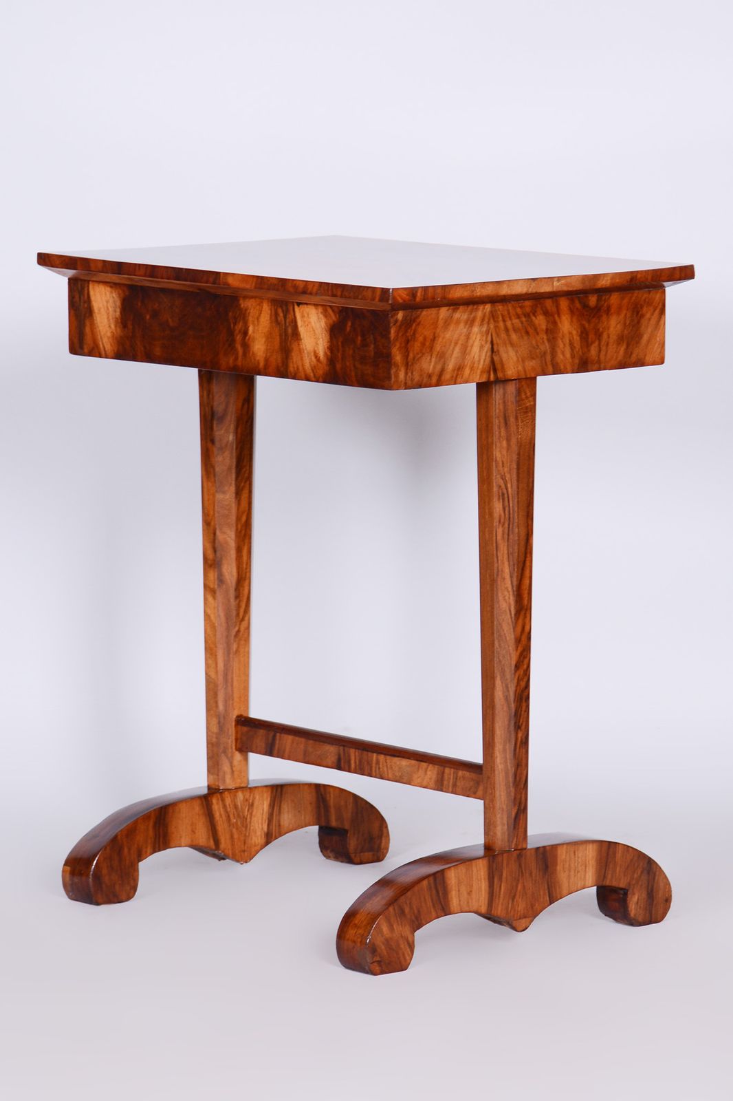 photo for sale Small Biedermeier Side Table, Restored, Walnut, Austria, 1820s