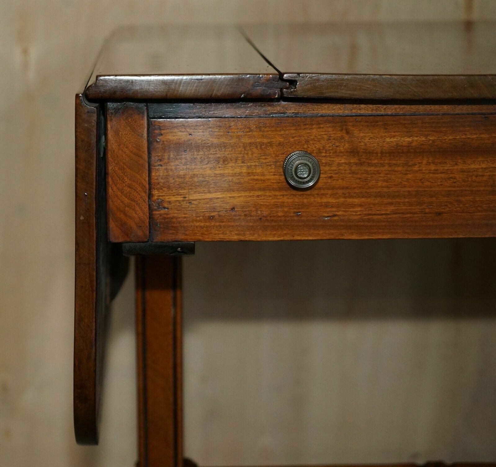 Fully Restored Extending Antique Regency Sofa Table Inc Chess Board & Backgammon photo vinterior