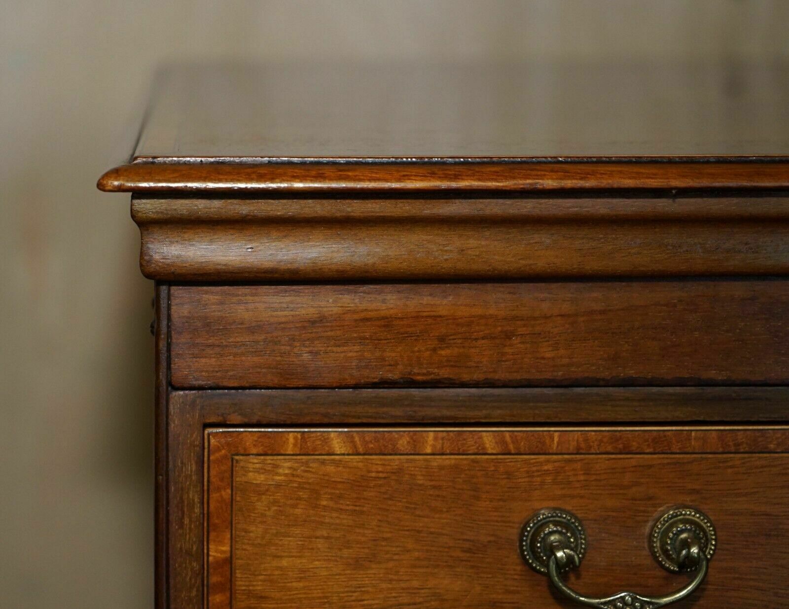 Fully Restored Antique Victorian Walnut Revolving Bookcase Book Table Drawers photo vinterior