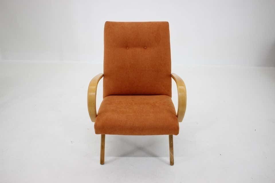 1960s Ton/Thonet Beech Armchair, Czechoslovakia photo furniture