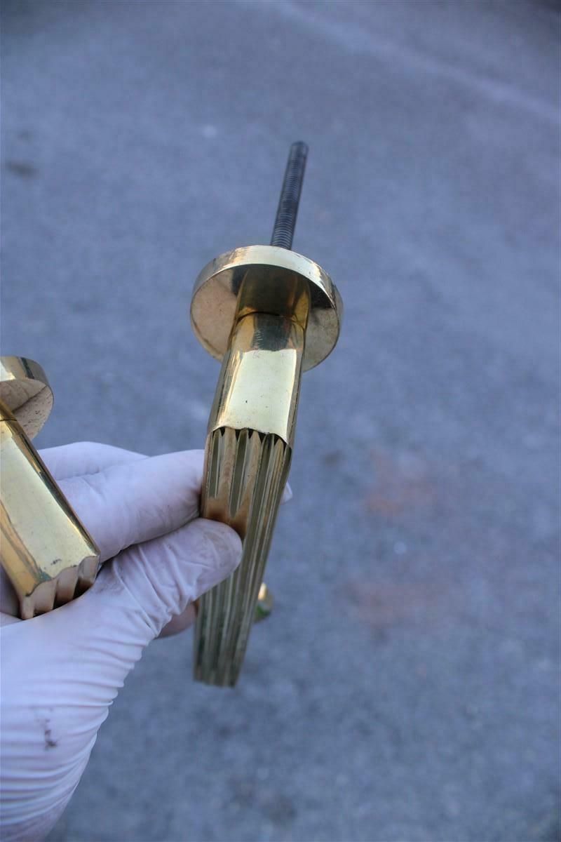 Mid Century Italian Handles In Solid Brass Rational Minimal Design Gold photo Home Fixtures