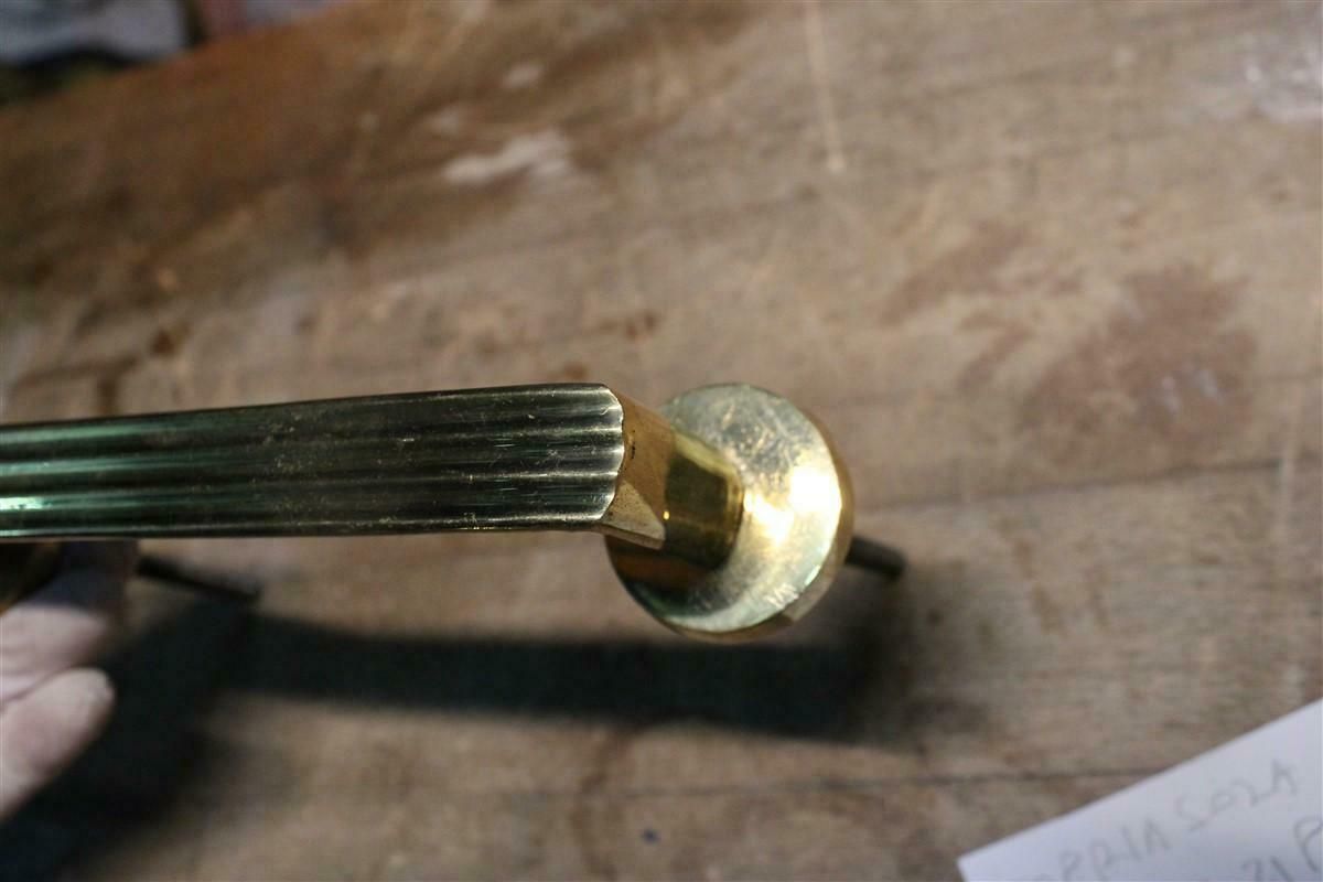 Mid Century Italian Handles In Solid Brass Rational Minimal Design Gold photo buy