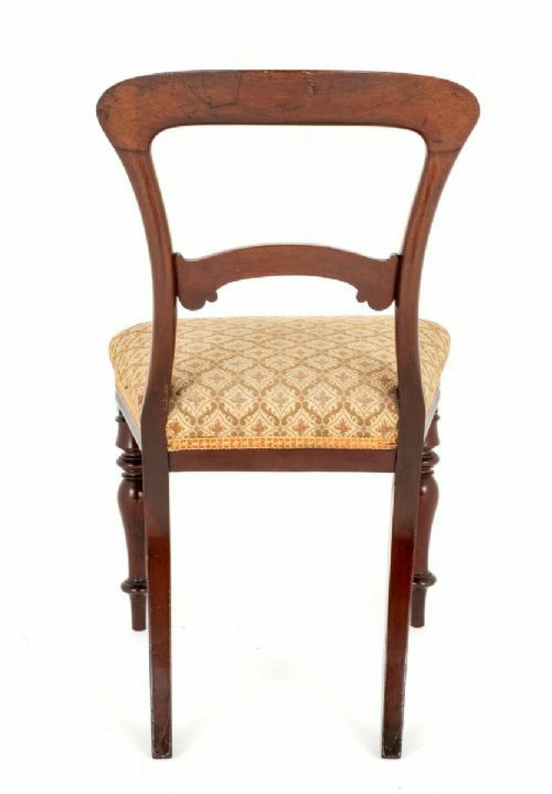 Set Victorian Dining Chairs Balloon Back Mahogany photo furniture