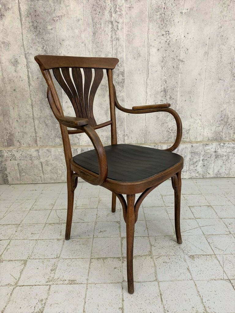 Individual Bentwood French Bistro Chair Carver photo for sale