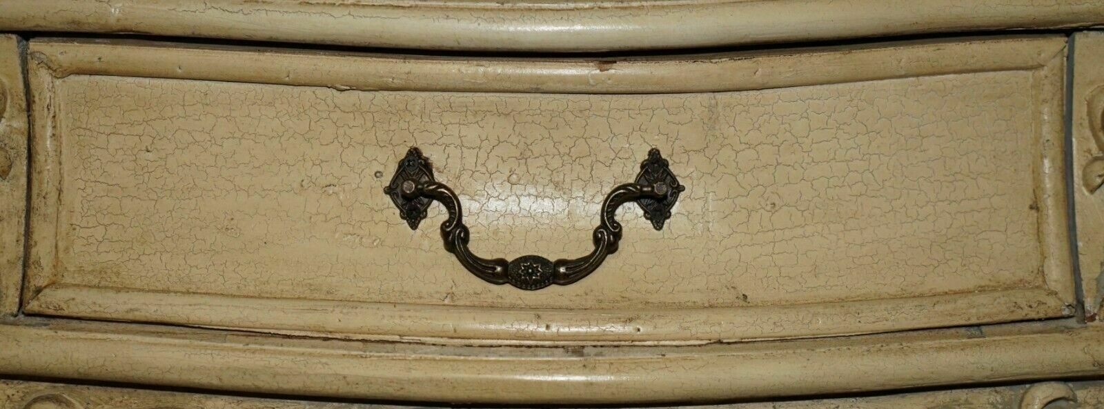 Pair Of Vintage Hand Painted French Bombe Bedside / Side End Table Size Chests photo vintage