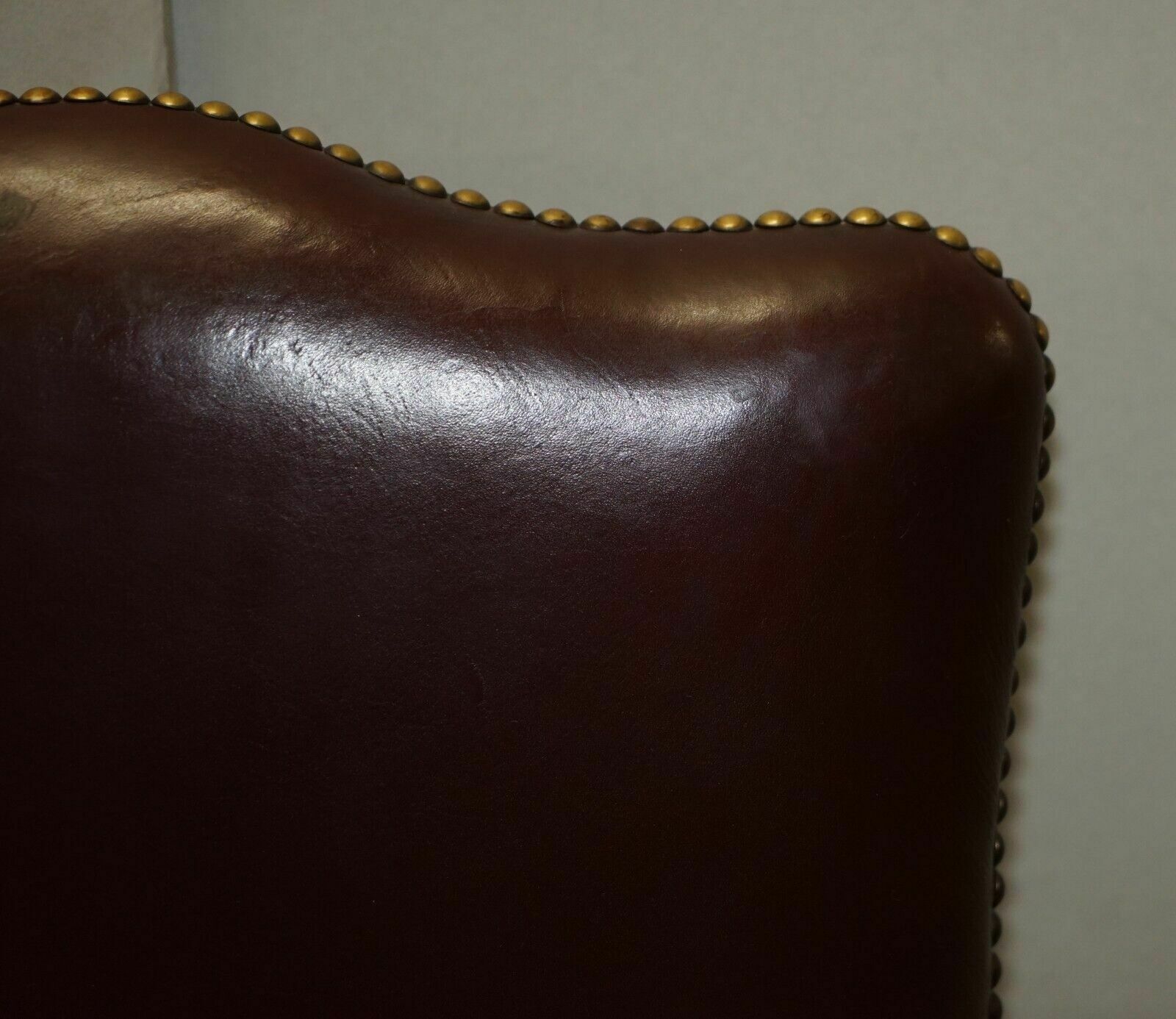 Pair Of Leather Office Chairs From Princess Diana's Family Estate Spencer House photo vintage