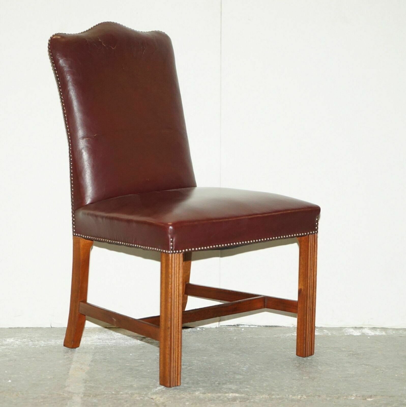 Leather Office Guest Chair From Princess Diana's Family Estate Spencer House
