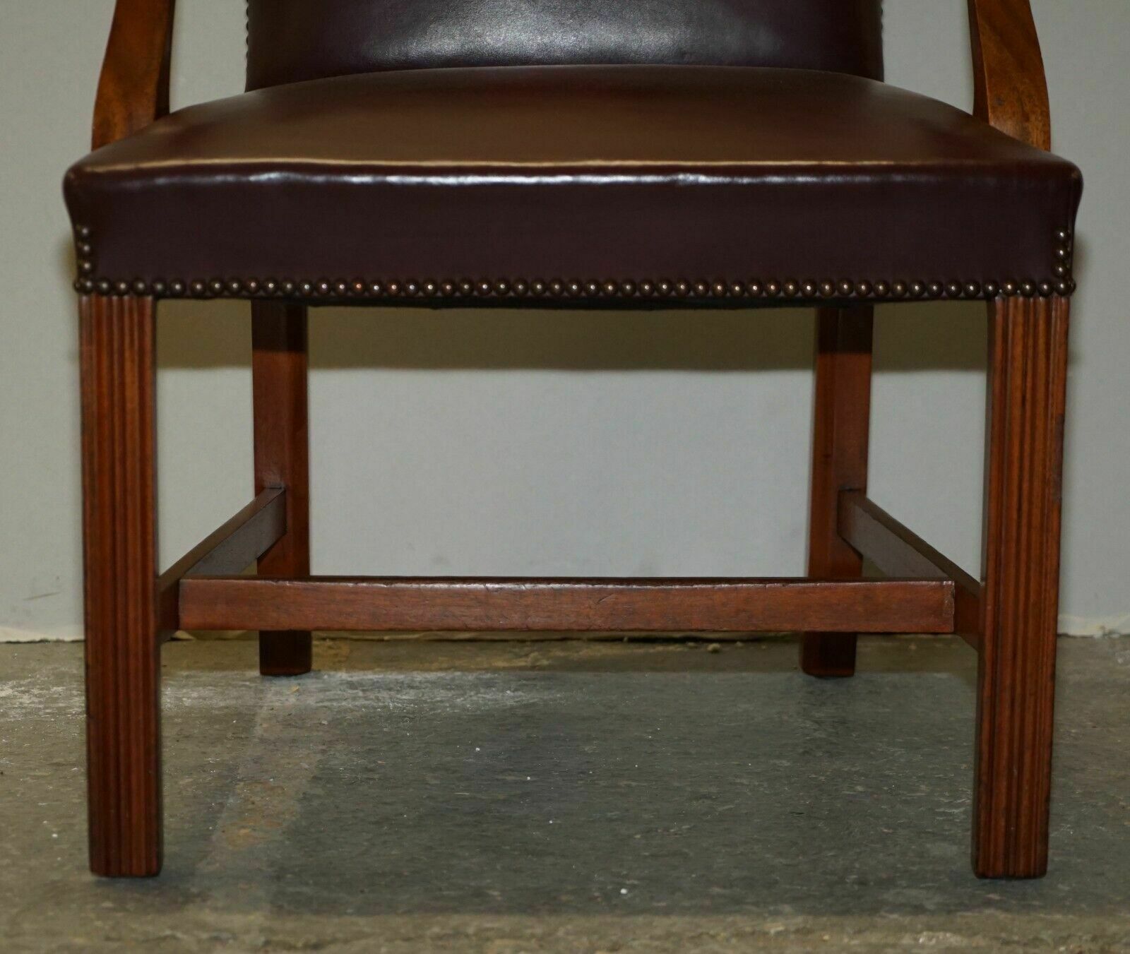 Leather Carver Office Chair From Princess Diana's Family Estate Spencer House photo 2950.0