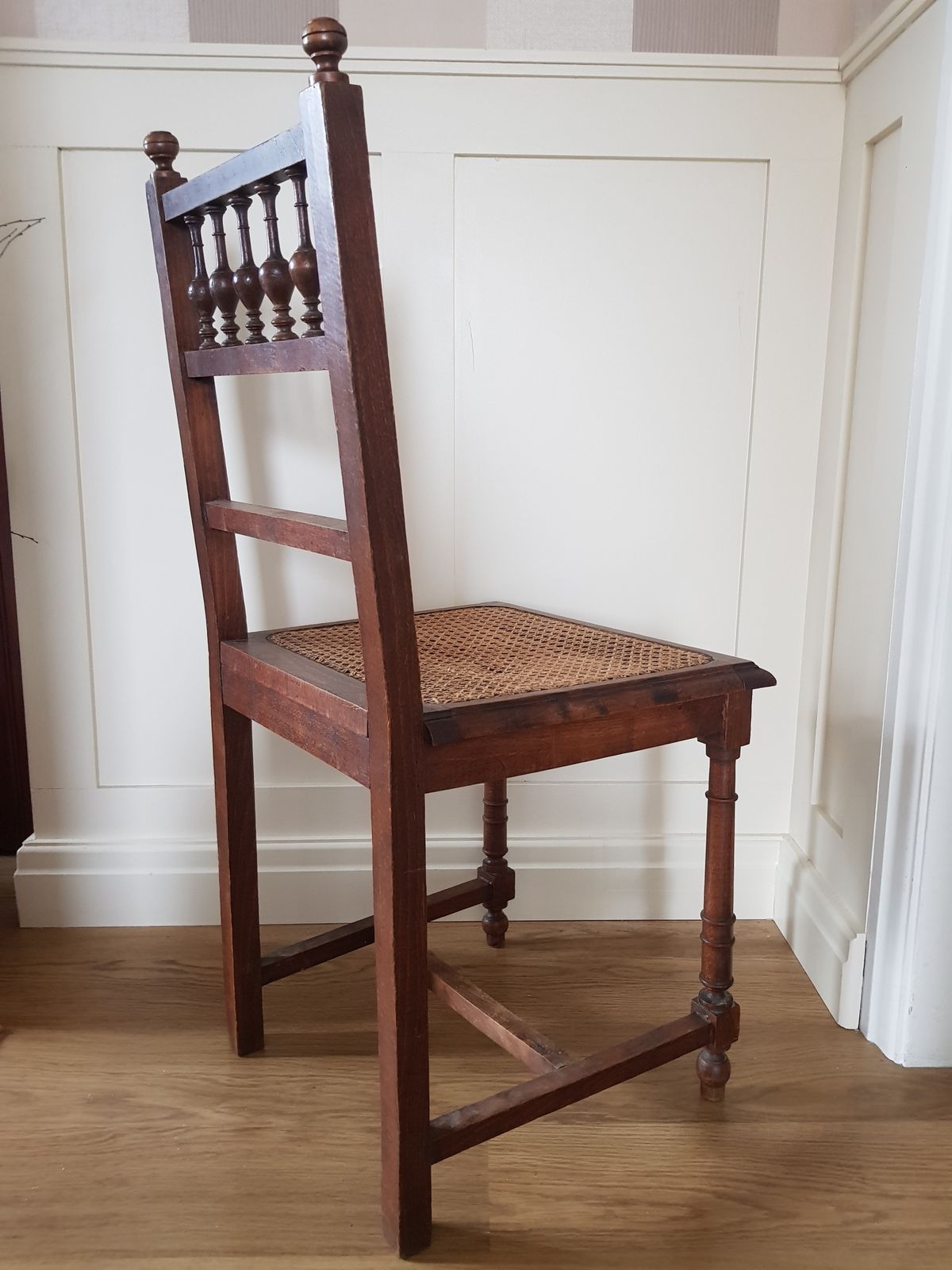 Set Of 6 French Antique Chair Henry II Rattan Renaissance Chairs photo 695.0
